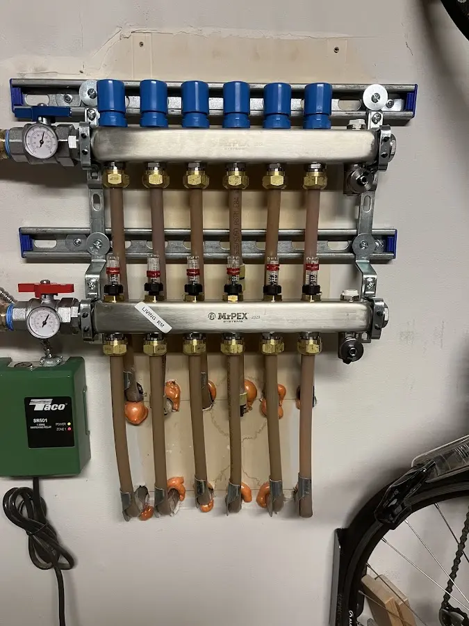 Plumber performing Leak Detection at a residential property in Huxley